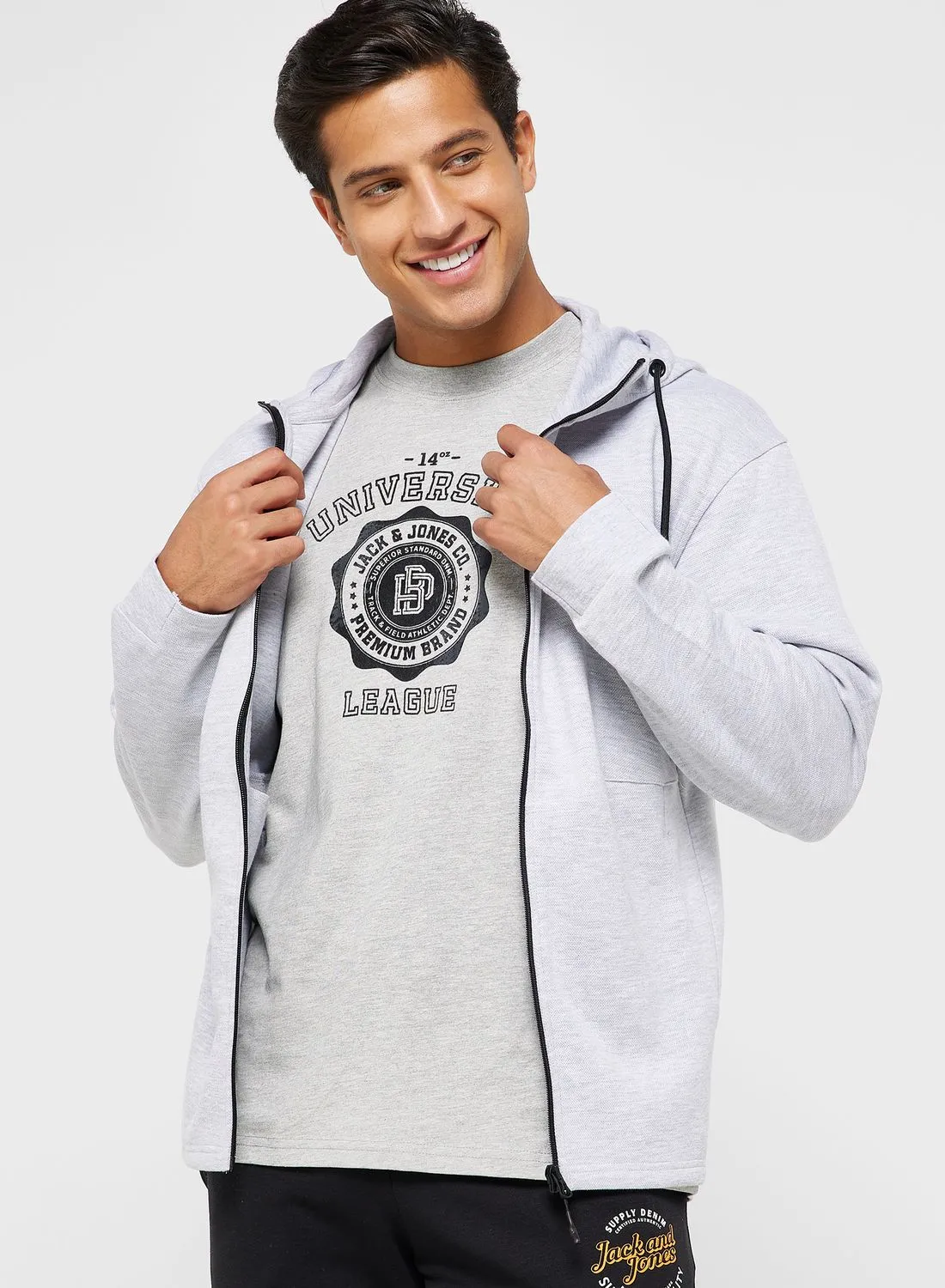 JACK & JONES Zip Through Hoodie