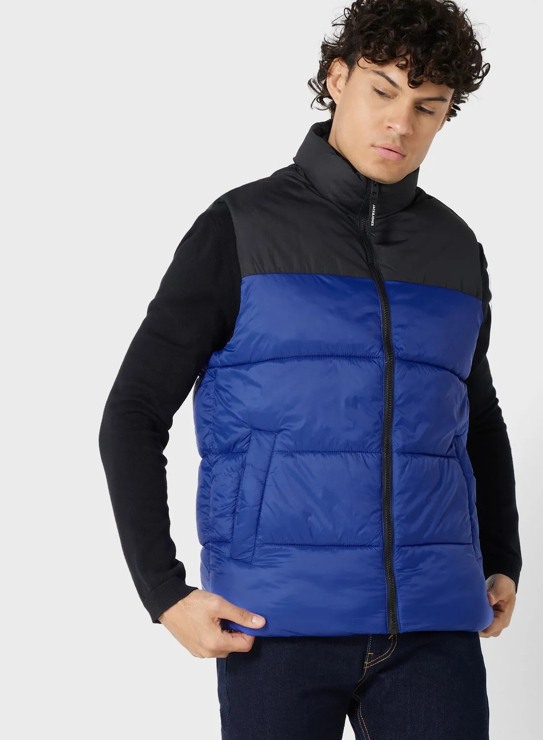 JACK & JONES Zip Through Puffer Gilet