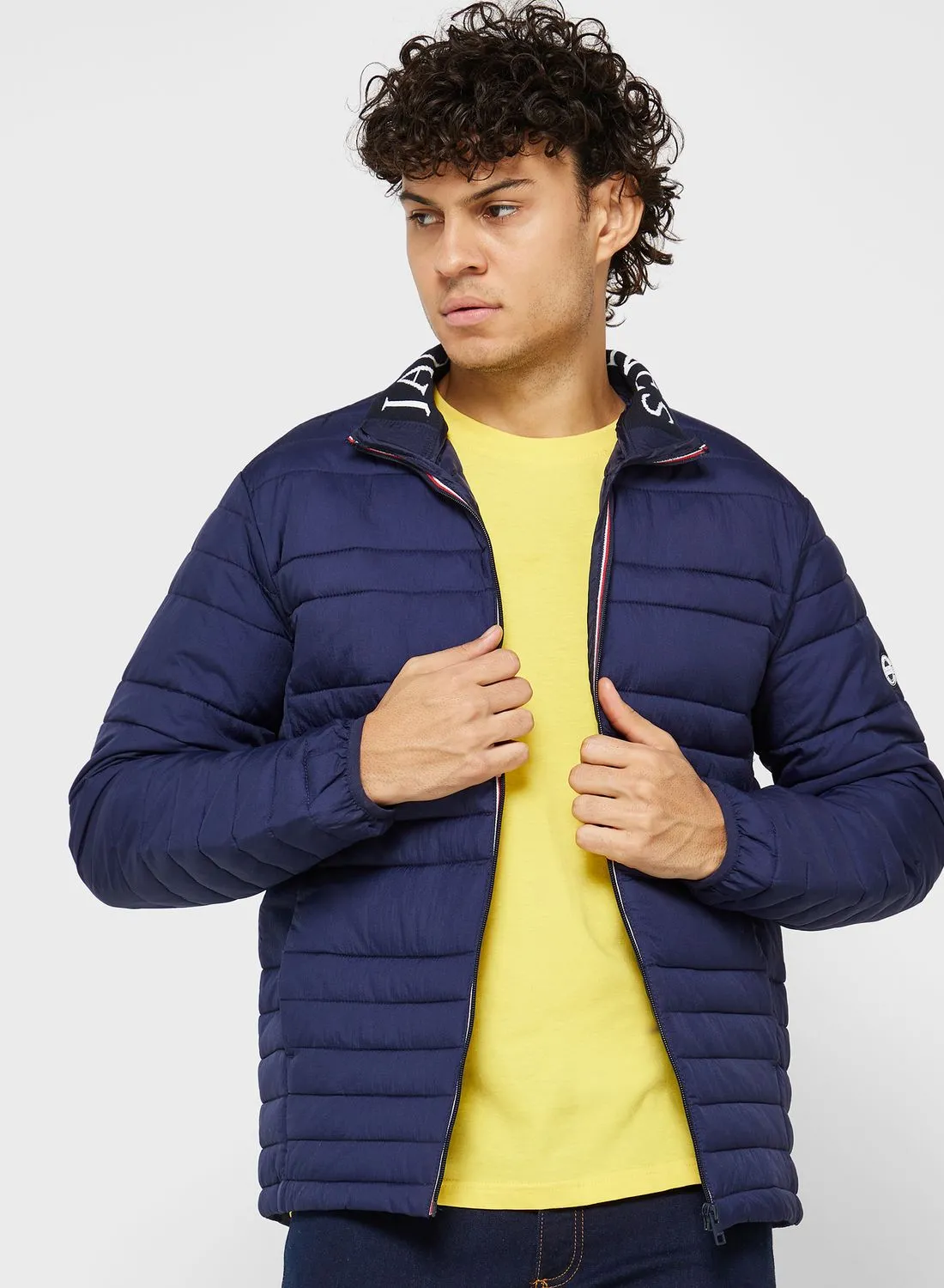 JACK & JONES Zip Through Puffer Jacket