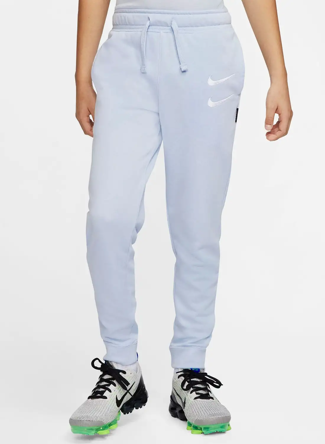 Nike Teen Swoosh Sweatpants Football Grey/White