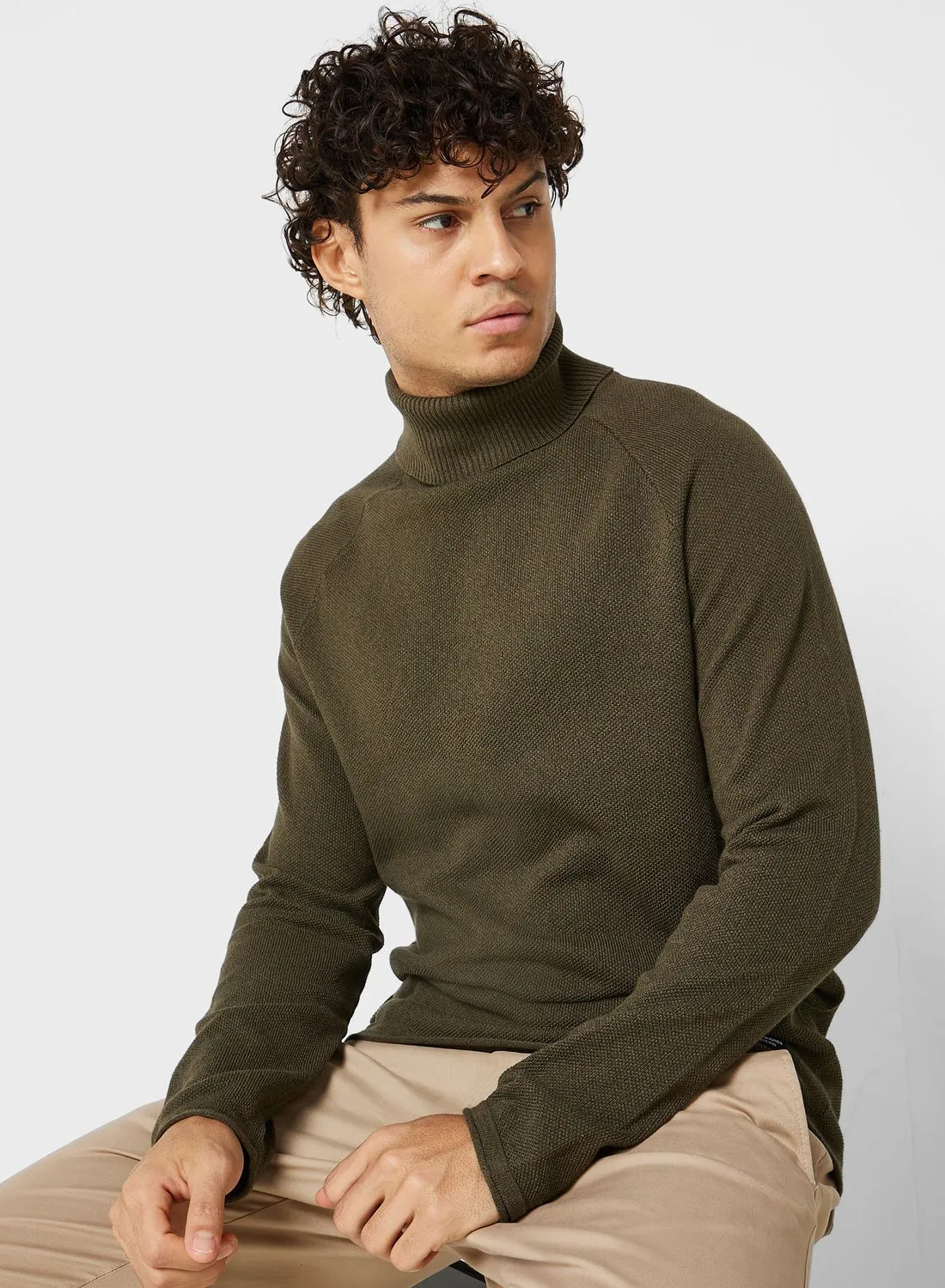 JACK & JONES Turtle Neck Knitted Sweater