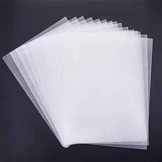 PH PandaHall 11x7.8” Heat Shrink Plastic Sheet, 15pcs Clear Frosted Shrinky Art Papers for Keychains Pendants Craft School Project Making