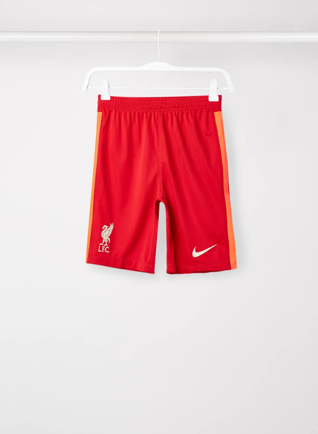 Nike Older Kids' Liverpool Home Stadium Football Shorts Red