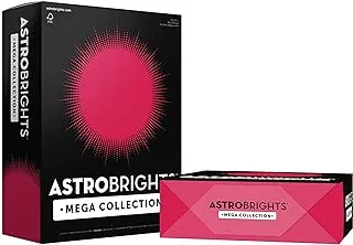 مجموعة Astrobrights Mega، ورق ملون، أحمر ساطع، 1250 ورقة، 24 رطل/89 جرامًا للمتر المربع، 8.5 بوصة × 11 بوصة - المزيد من الأوراق! (91620-01)، صاروخ