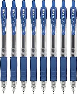 Pilot, G2 Premium Gel Roller Pens, Extra Fine Point 0.5 mm, Pack of 8, Blue