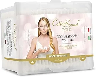 COTTON SOUND SWABS 300'S RECT. BOX WITH PAPER STEMS