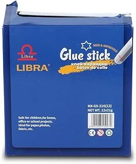 Rahalife Libra Non Toxic Glue Stick|White Glue Stick Quick Drying-12Pcs Box