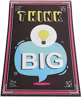 bpa Think Big Motivational Poster Inspirational Success Wall Art Quote Wall Sticker For School, Home, Office | 11 X 17 Inch