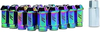 Mishimoto MMLG-15-LOCKNC Aluminum Locking Lug Nuts, M12 x 1.5, Neo Chrome