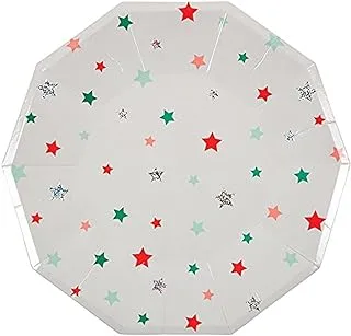 Meri Meri Star Pattern Plate 8-Piece Set, Large