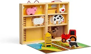 Bigjigs Toys Farm Animal Play Box