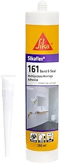 SIKA - Adhesive and sealant - Sikaflex 161 Bond & Seal - White - Multipurpose montage adhesive and joint sealant - Good initial grab - Interior and exterior - 290ml