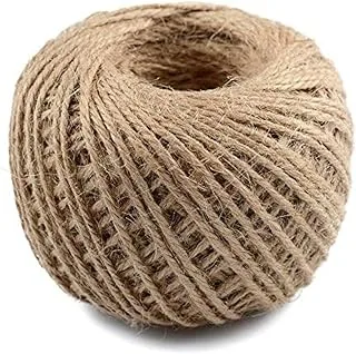 Jute Twine String 3mm, JmYo 164ft Natural Jute Rope, 3ply Durable Jute Twine Heavy Duty for Crafts, Gift Wrapping, Gardening, Packing, Picture Display, Wedding, Christmas Decoration, Ornament