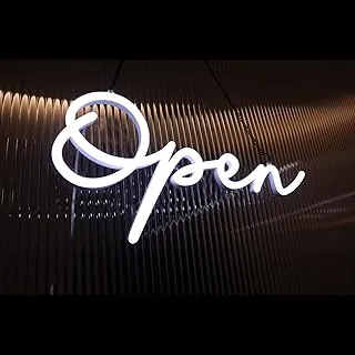 BPA Open Sign for Business Modern Neon Open Sign for Office Bar Salon Cafe Shop Store Restaurant LED Open Sign w/12V Power Adapter Open Neon Sign w/Remote Controller 8 LED Lighting Modes 20x9