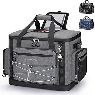 Maelstrom Soft Cooler Bag,Soft Sided Cooler,40/60/80 Cans Insulated Hard-Bottom Beach Cooler,Ice Chest,Large Leakproof Camping Cooler,Portable Travel Cooler for Camping,Grocery Shopping