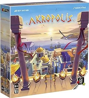 Gigamic Akropolis | Strategy Game for Teens and Adults | City-Building Game with 3D Tiles | Ages 8+ | for 2 to 4 Players | Average Playtime 30 Minutes, One Size