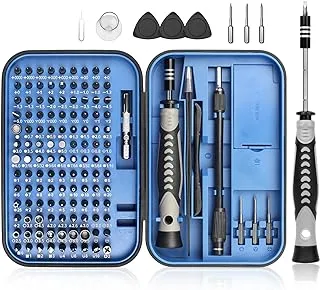 DIVANC Precision Screwdriver Set,130 in 1 Screwdriver Kit with 120 Screwdriver Bits Repair Tool Kit,Magnetic Screwdriver Set for Repair Computer,Smart Phone,Household Appliances,Game Console (Blue)