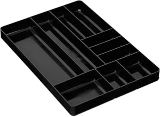 Ernst Manufacturing Ernst 5011 Manufacturing Organizer Tray, 10-Compartments, Black