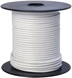 Southwire 55667923 Primary Wire, 16-Gauge Bulk Spool, 100-Feet, White