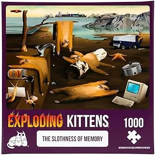 Exploding Kittens Jigsaw Puzzle: Exploding Kittens - The Slothness of Memory (1000 Pieces)