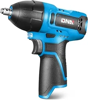 DNA MOTORING TOOLS-00159 Cordless Impact Wrench, 3/8” Chuck Max Torque 120Nm 12V Electric Power Impact Wrench with LED Work Light,Blue (Tool Only)