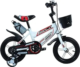 James Jordan Kids Bike Boys- JDN1059-12| Wheel Size: 12 x 2.125 Tyre| Ergonomically Designed with Plastic Pedal and Front Basket| Perfect for Kids|