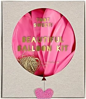 Meri Meri Toot Sweet Balloon Kit 8-Piece Set, 18 Inches Size, Pink