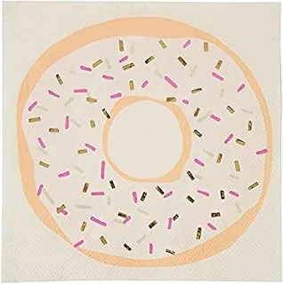 Meri Meri Doughnut Foiled Napkin 16-Pieces