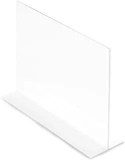 BPA A6 Landscape Stand up Sign Holder - Crystal Clear