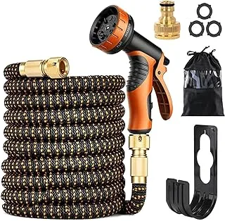 Expandable Garden Hose with 10 Modes Water Spray Gun,3/4