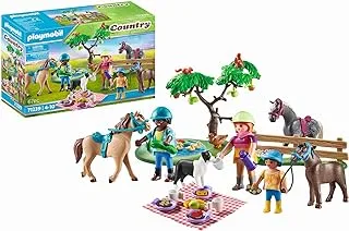 Playmobil 71239 Country Picnic Adventure with Horses, family picnic in the countryside, Toy for children ages 4+