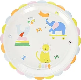 Meri Meri Silly Circus Plate 12-Piece Set, Large