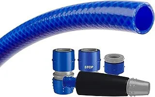 Tatay Blue Line Gardening Hose Set, In A 15 M Roll, Reinforced, Cadmium And Bpa Free, And Equipped with A Complete Watering Set, Soft-Touch And with Anti-Uv Properties. Regular Use