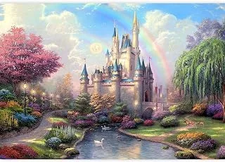 BPA Wall Murals for Bedroom Dream Castle Large Removable Wallpaper Peel and Stick Wall Stickers - 66x96 inches