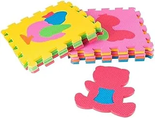 Smiki 5749100 Animals Shaped Puzzles Foam Mat 9-Pieces Set, 90 cm Lenght x 90 cm Width