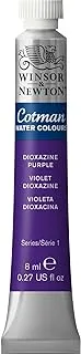 Winsor & Newton Cotman Watercolour Dioxazine Purple 8ml,Studio Watercolors, Vibrant Colors with Very Good Processing Properties