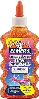 Elmer's 177 ml Glitter Liquid Glue, Orange