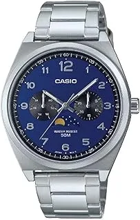 Casio Men's Watch - MTP-M300D-2AVDF Blue Dial, Silver Band