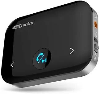 Portronics Auto 14 2-in-1 Bluetooth Transmitter & Receiver Adaptor (Black)