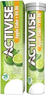 Activise Apple Cider + Vitamin B6 Effervescent Tab Citrus 20's