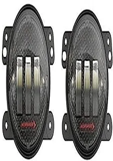 J.W. Speaker 0554413 Model 6145 J2 12V SAE/ECE LED Fog Light with Carbon Fiber Inner Bezel - 2 Light Kit