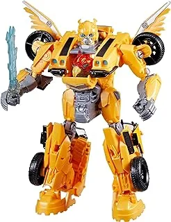 Transformers Toys Transformers: Rise of the Beasts Movie, Beast-Mode Bumblebee Converting Toy With Lights and Sounds, Ages 6 and up, 10-inch