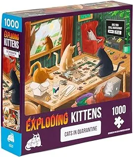 Exploding Kittens Jigsaw Puzzle: Exploding Kittens - Cats in Quarantine (1000 Pieces)