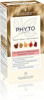 Phyto Phytocolor Permanent Hair Color 9 Very Light Blonde with Botanical Pigments, 100% Grey Hair Coverage, Ammonia-free, PPD-free, Resorcin-free