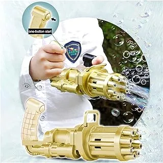 Plastic Battery Bubble Powered Guns For Kids - Gold