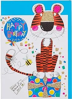 Rachel Ellen Designs Cherry On Top Tiger Printed Birthday Card