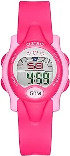 ASTRO Kids Watch, Digital Display and Polyurethane Strap - A23902-PPPP, Pink