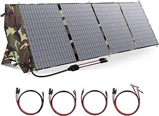 CROS Portable Solar Panel 200W 18V Foldable Solar Charger Kit Solar Generator with MC-4 Output for Phones RV Laptops Van Camping Off-Grid Outdoor Emergency Power Outage