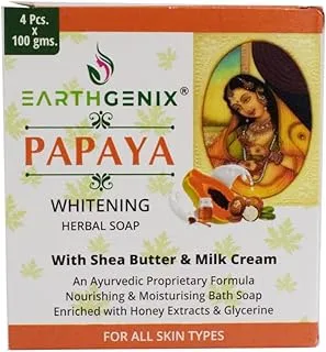 Earthgenix Papaya Whitening Herbal Soap 4 x100Gm