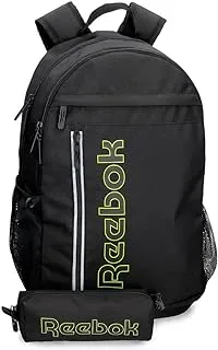 Reebok Addison school backpack + case black, One Size